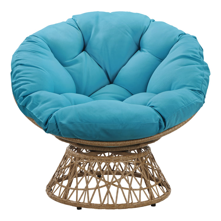 OSP Home Furnishings - Papasan Chair - Blue_0