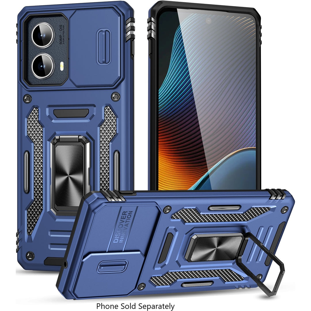 SaharaCase - Raider Series Heavy-Duty Case for Motorola Edge (2024) - Midnight Blue_1