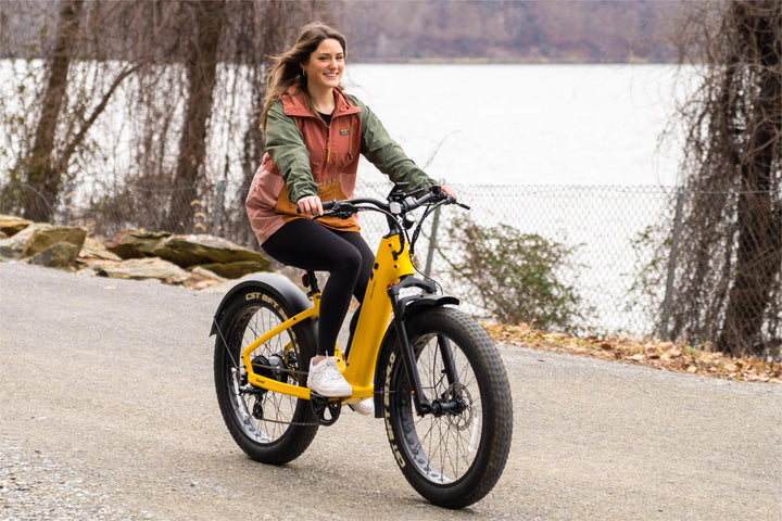 Velotric Nomad 1 Step-Through Fat Tire Ebike with 55 miles Max Range and 25 MPH Max Speed UL Certified- Mango - Mango_6
