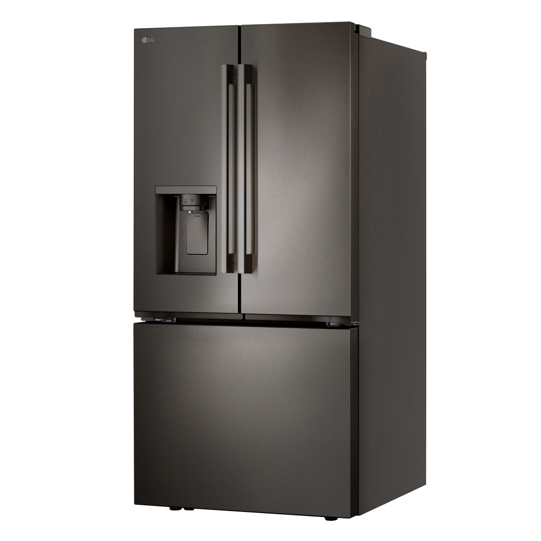 LG - Standard Depth MAX 24.5 Cu. Ft. Smart French Door Refrigerator with Dual Ice - Black Stainless Steel_2