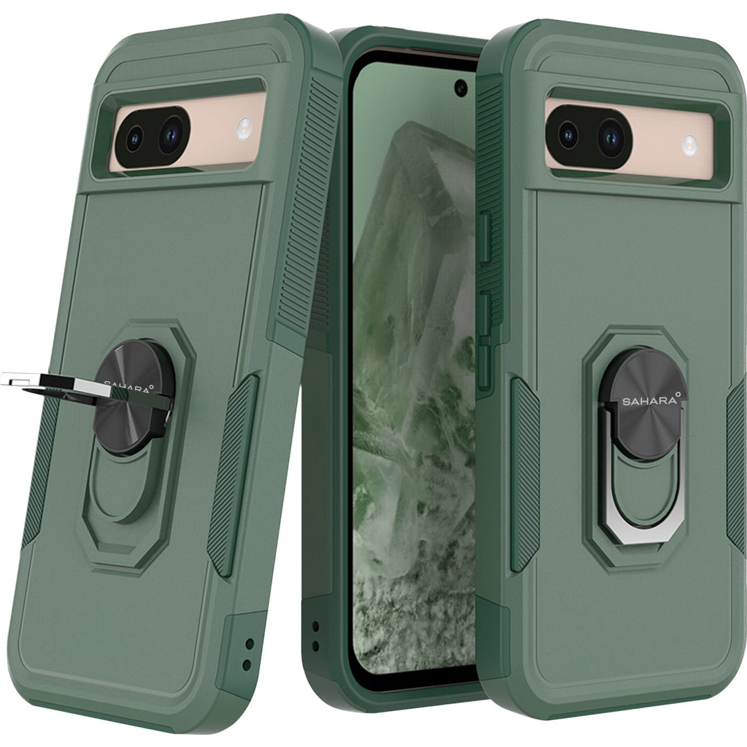 SaharaCase - Raider Series Kickstand Case for Google Pixel 8a - Cactus Green_4