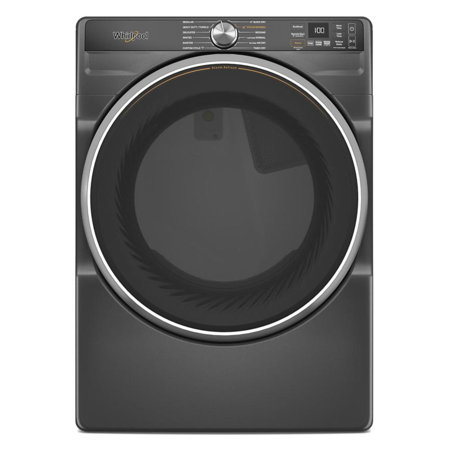 Whirlpool - 7.4 Cu. Ft. Smart Front Load ENERGY STAR® Gas Dryer with Steam Capabilities - Volcano Black_0