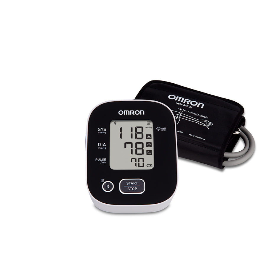 Omron - 3 Series Blood Pressure Monitor, Upper Arm Cuff, Digital Bluetooth Blood Pressure Machine - Black_0