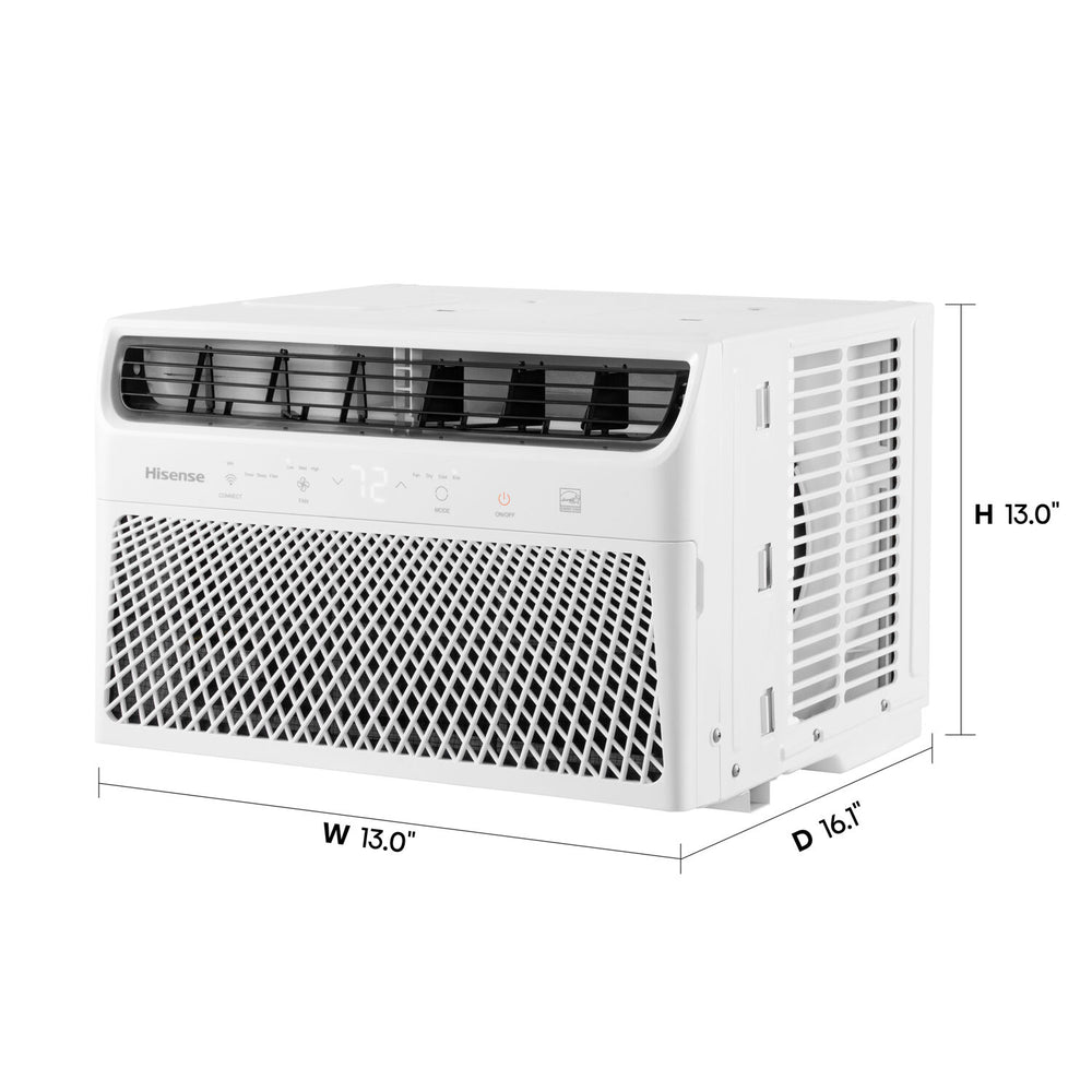 Hisense - 8,000 BTU 350 Sq. Ft. Smart Window Air Conditioner with Wi-fi and Remote Control - White_1