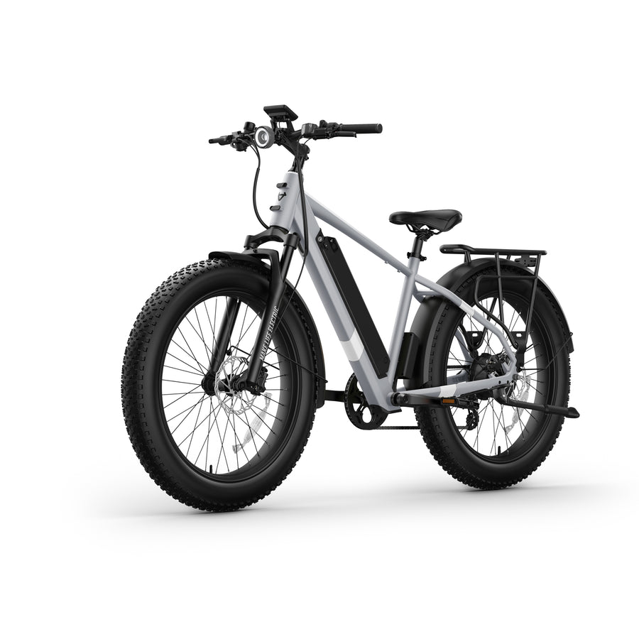 NIU - BQi Fat Tire eBike w/ up to 60 miles Max Operating Range and 28 MPH Max Speed - Gray_0