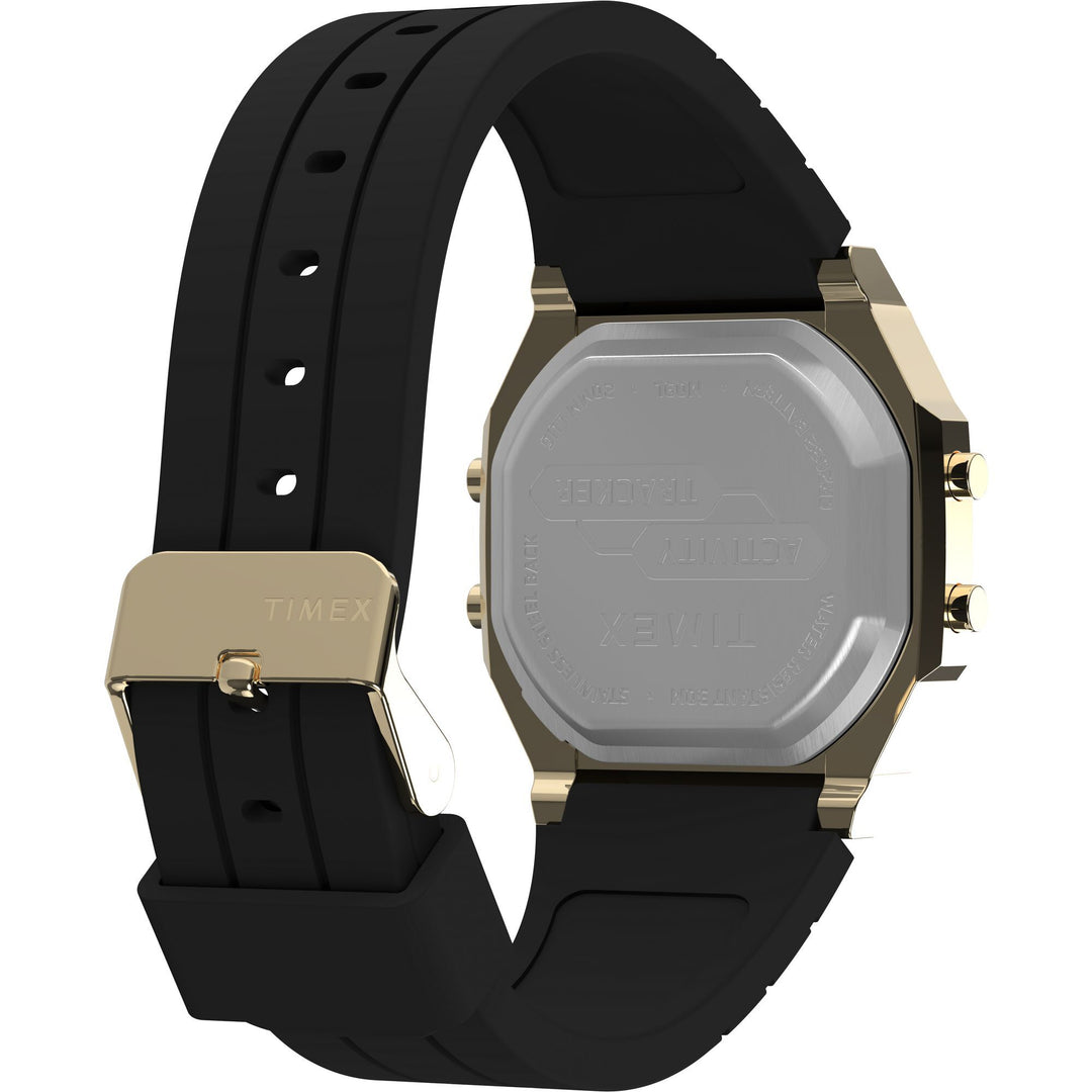 Timex Unisex Activity Tracker 40mm Watch - Green Strap Digital Dial Gold-Tone Case - Green_3