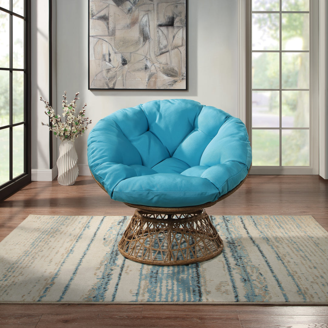 OSP Home Furnishings - Papasan Chair - Blue_6