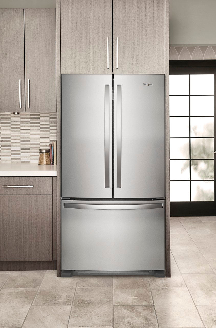 Whirlpool - 25.2 Cu. Ft. French Door Smart Refrigerator with Elevated Deli Drawer - Stainless Steel_6