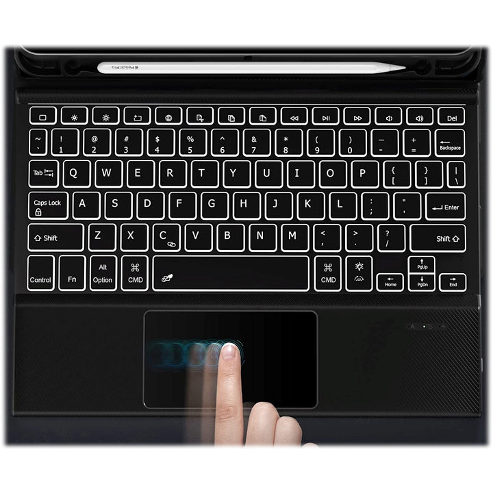 SaharaCase - Navigate Series Keyboard Case with Track Pad for Apple iPad Air (M2) 13" 2024 - Black_6