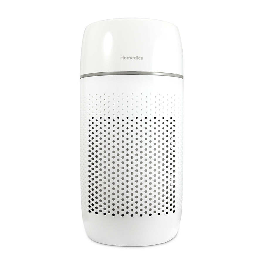 Homedics - 3-in-1 Hepa Air Purifier with UV-C for Medium Rooms - White_0