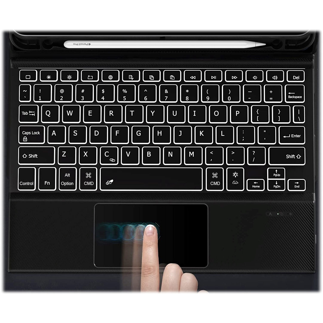 SaharaCase - Navigate Series Keyboard Case with Track Pad for Apple iPad Air (M2) 11" 2024 - Black_6