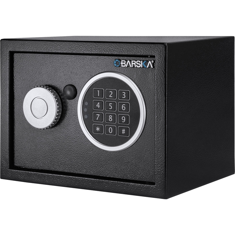 Barska - 0.22 Cu. Ft Compact  Digital Keypad Security Safe - Black_0