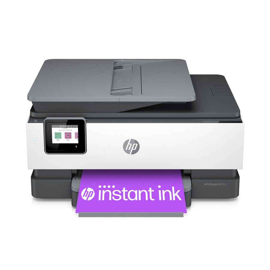 HP - OfficeJet Pro 8022e Wireless All-in-One Inkjet Printer with 6 months of Instant Ink Included with HP+ - White_0