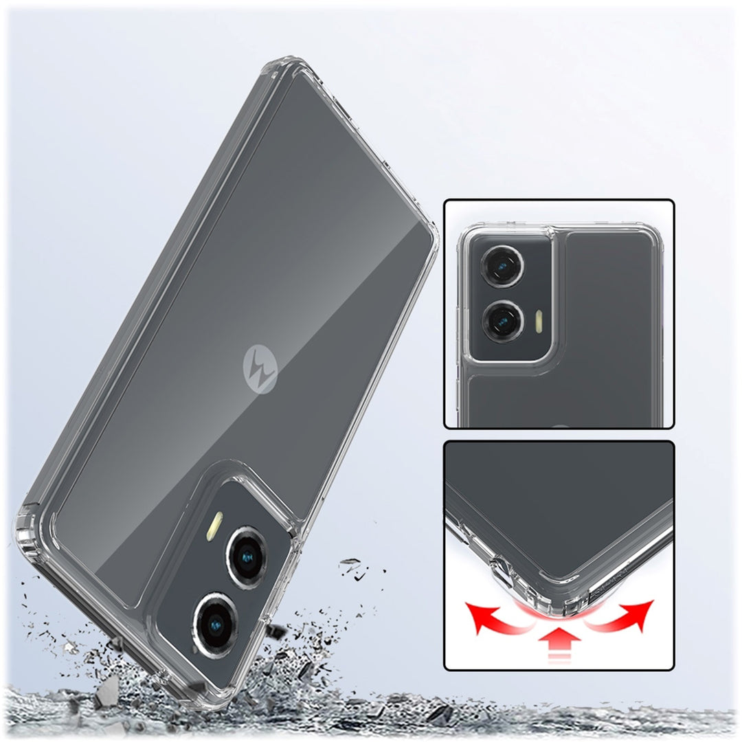 SaharaCase - Inspire Series Hard Shell Case for Motorola G Stylus 5G (2024) - Crystal Clear_4