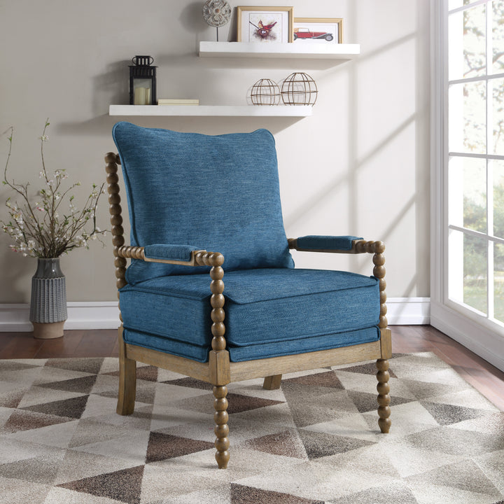 OSP Home Furnishings - Fletcher Spindle Chair - Navy_3