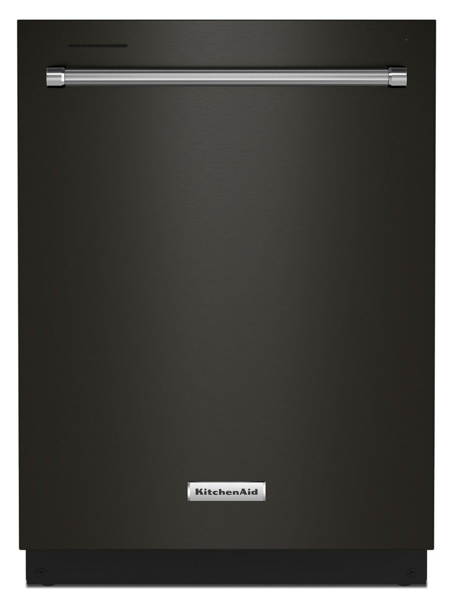 KitchenAid - 24" Top Control Built-in Stainless Steel Tub Dishwasher with 3rd Rack, 40+ Total Wash Jets and 41 dBA - Black Stainless Steel_0