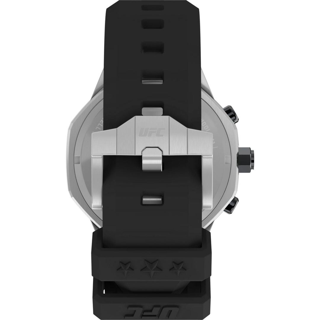 Timex Unisex UFC King 45mm Watch - Black Strap Black Dial Silver-Tone Case - Black_1