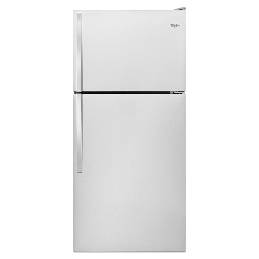 Whirlpool - 18 Cu. Ft. Wide Top Freezer Refrigerator with Flexi-Slide™ Bin - Stainless Steel_0