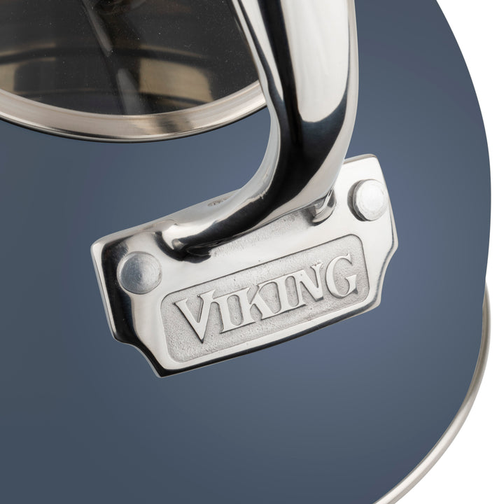 Viking 2.6 Quart Whistling Tea Kettle with 3-Ply Base, Slate Blue - Slate Blue_4
