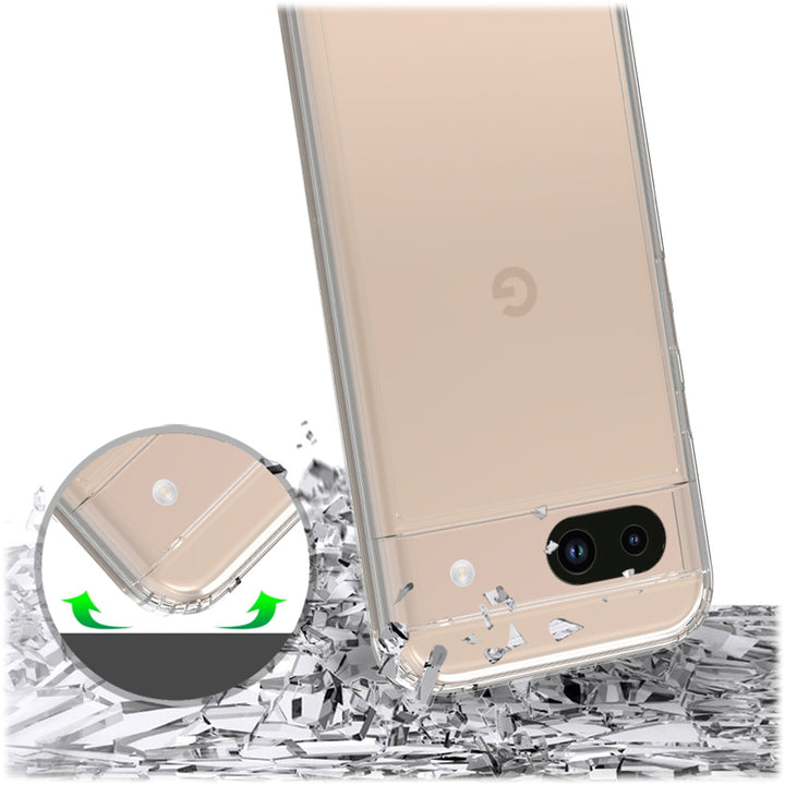 SaharaCase - Inspire Series Hard Shell Case for Google Pixel 8a - Crystal Clear_5