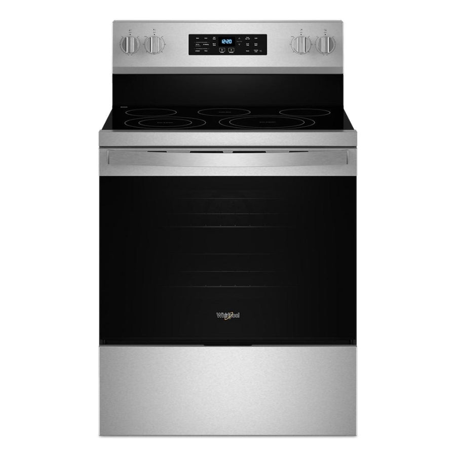 Whirlpool - 5.3 Cu. Ft. Freestanding Single Electric Range with Steam Air Fry and Air Baking - Stainless Steel_0