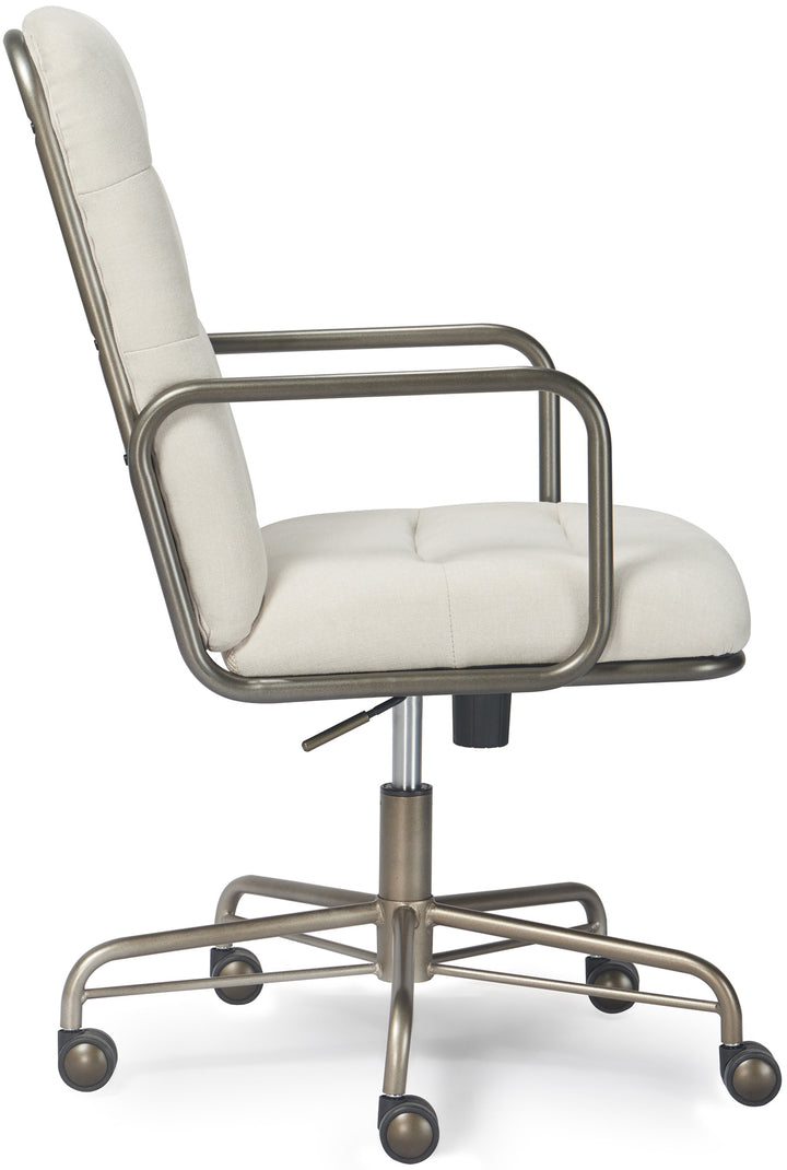 Finch - Franklin Upholstered Office Chair - Fabric - Soft White_8