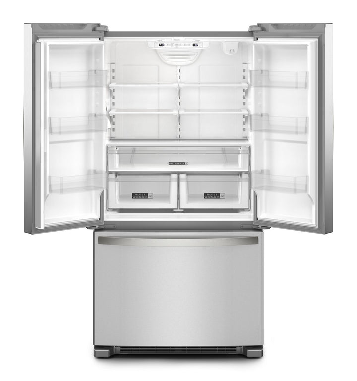 Whirlpool - 20 Cu. Ft. French Door Refrigerator with Elevated Deli Drawer - Stainless Steel_4