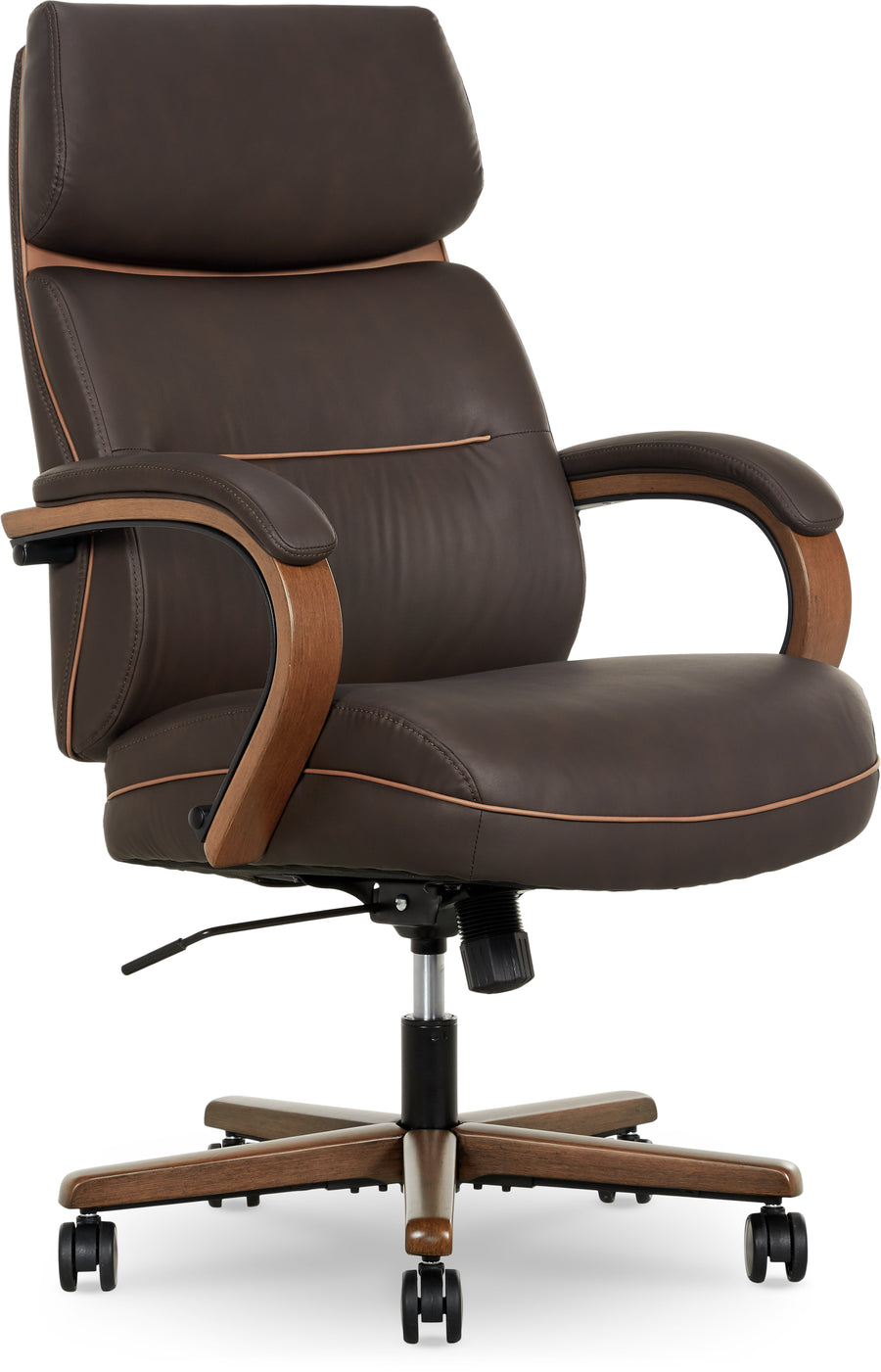 Finch Neo Two Retro-Modern Mid-Back Office Chair - Brown_0