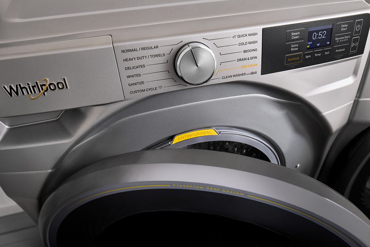 Whirlpool - 4.5 Cu. Ft. High Efficiency Smart Front Load Washer with FreshFlow Vent System - Radiant Silver_16