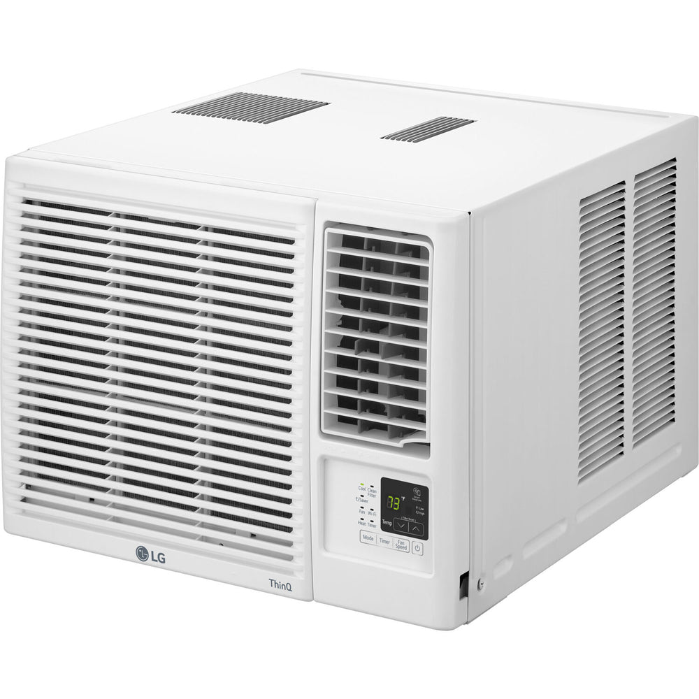 LG - 7,600 BTU 115-Volt Window Air Conditioner with Cool, Heat and Wi-Fi Control in White - White_1