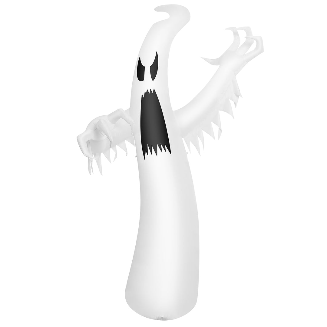 Costway - 12ft Halloween Inflatable Ghost Quick Blow up w/LED Lights Outdoor Yard Scary Decoration - White_7