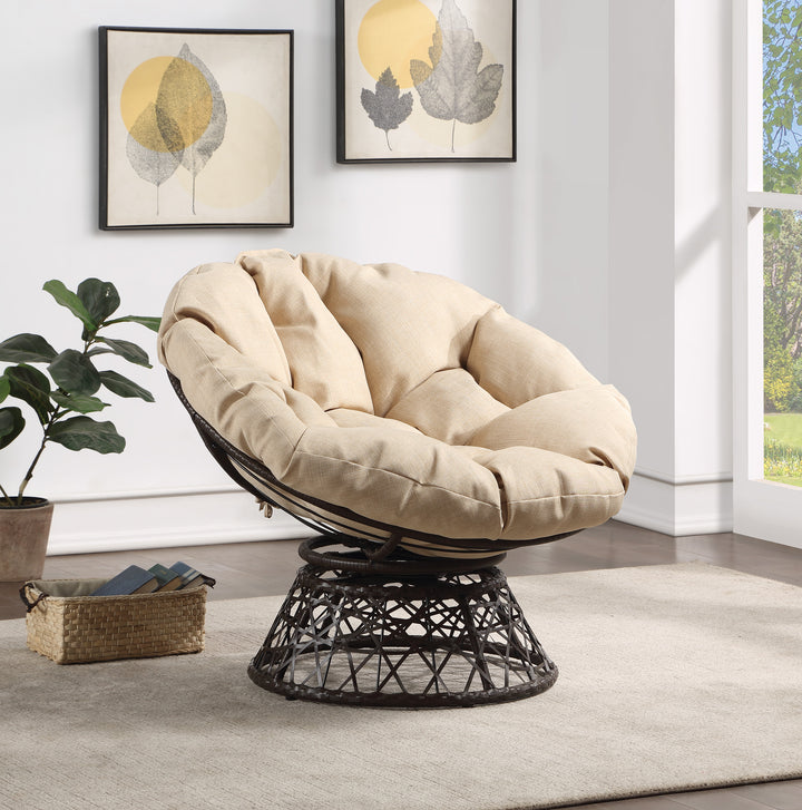 OSP Home Furnishings - Papasan Chair - Cream_4