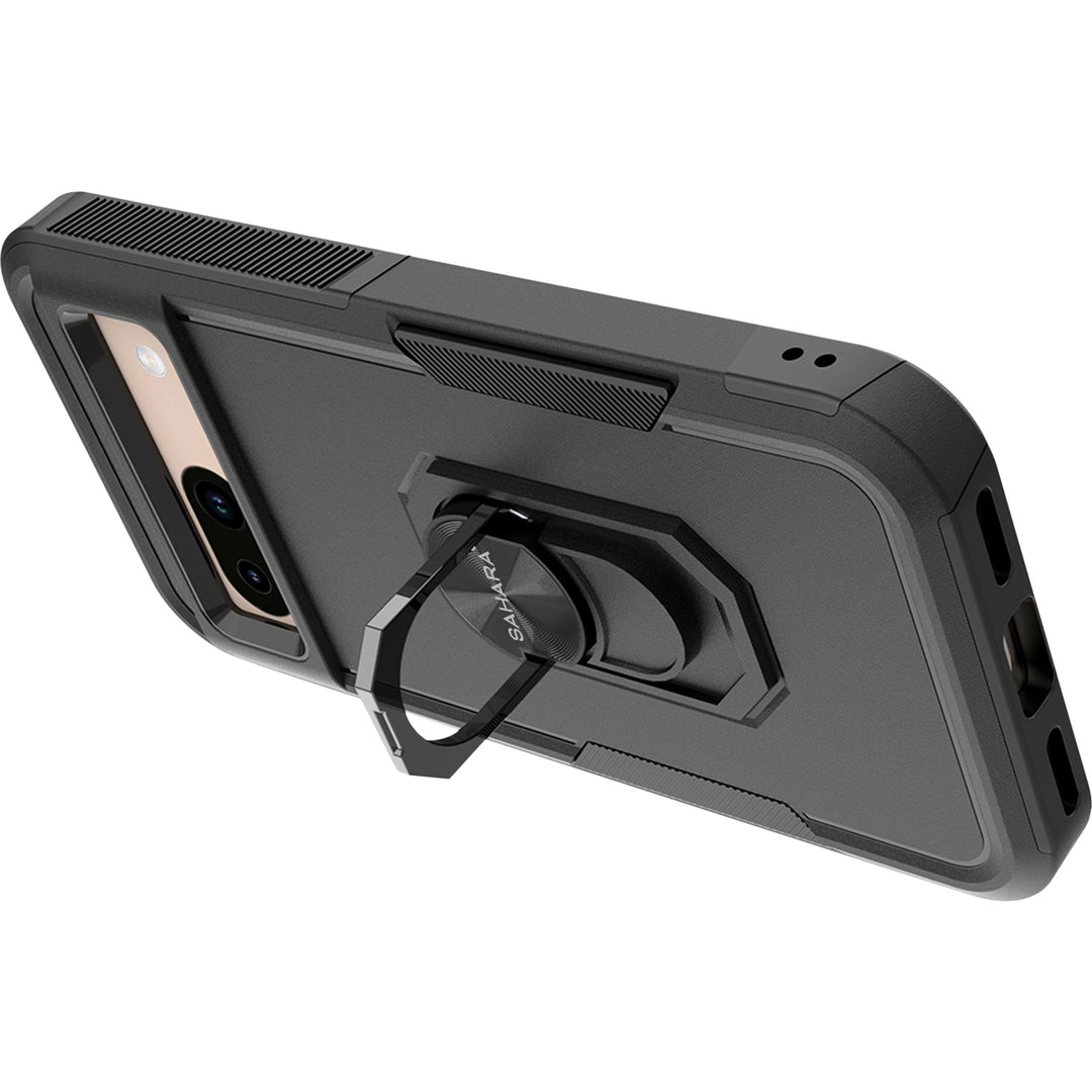 SaharaCase - Raider Series Kickstand Case for Google Pixel 8a - Scorpion Black_2