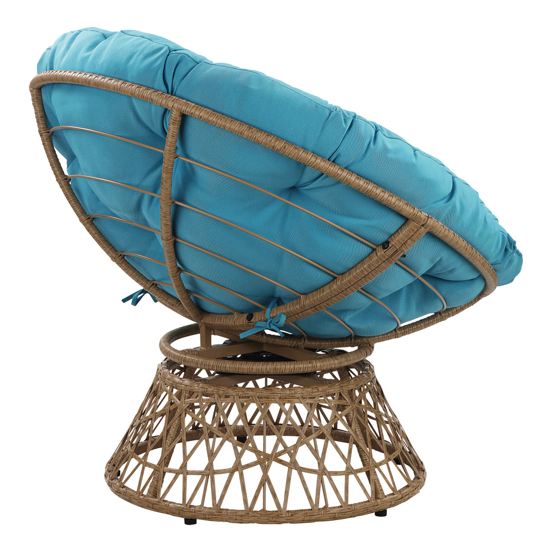 OSP Home Furnishings - Papasan Chair - Blue_3