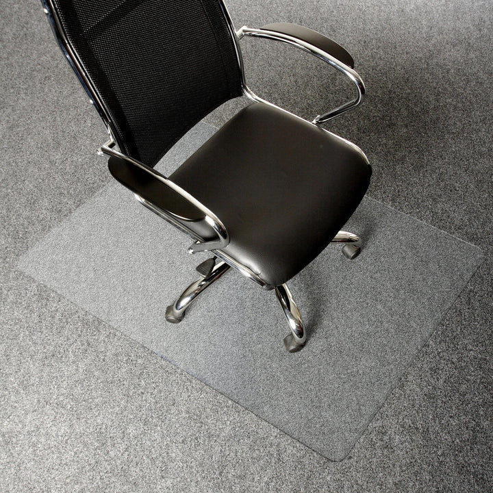 Floortex Executive Polycarbonate  Chair Mat 48" x 53" for Deep Pile Carpet - Clear_3