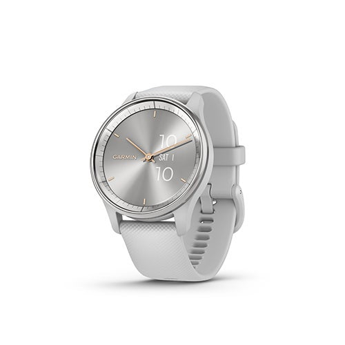 vivomove Trend Hybrid Fitness Smartwatch, Silver/Mist Gray_0