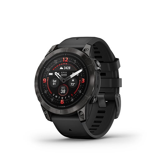 epix Pro (Gen 2) 47mm Smartwatch, Sapphire Ed, Carbon Gray w/ Black Band_0