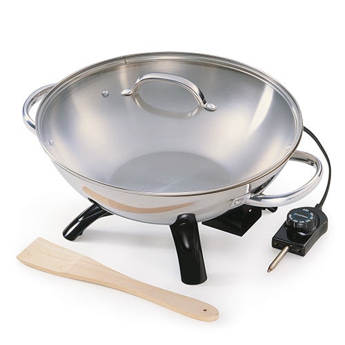 Stainless Steel Electric Wok_0