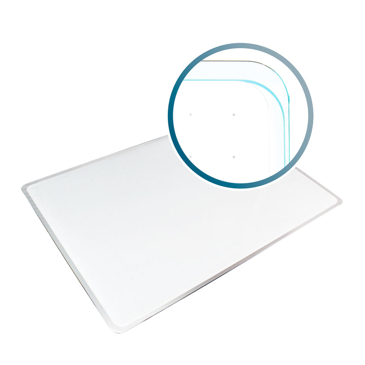 Floortex Glass Magnetic Grid Board 17" x 23" in White - White_3