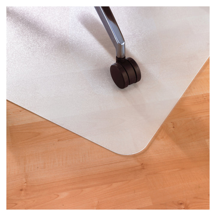 Floortex Polypropylene Anti-Slip Foldable Chair Mat for Hard Floors - 45" x 53" - Translucent_3