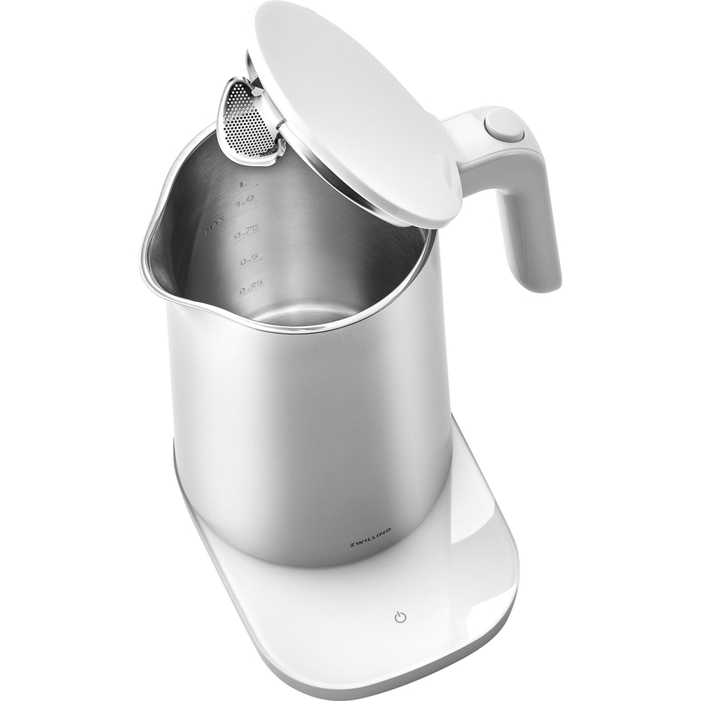 ZWILLING Enfinigy Cool Touch 1-Liter Electric Kettle Pro, Cordless Tea Kettle & Hot Water - Silver - Silver_1