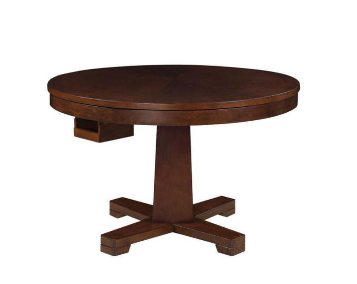 Marietta Round Wooden Game Table Tobacco_12