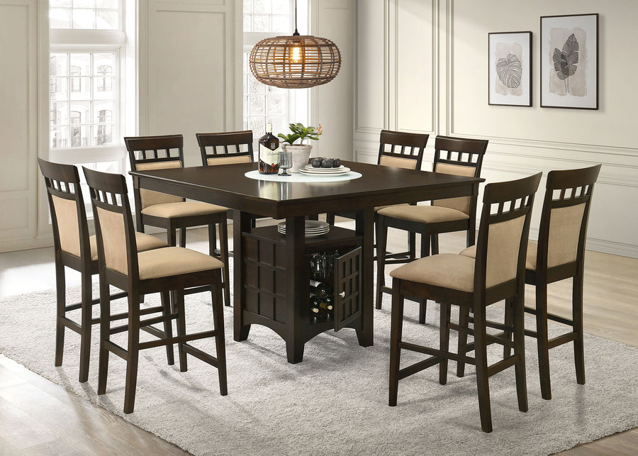 Gabriel 9-piece Square Counter Height Dining Set Cappuccino_0