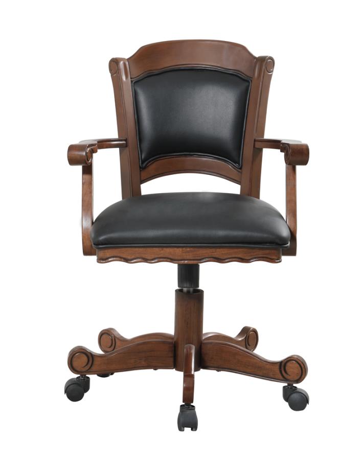 Turk Game Chair with Casters Black and Tobacco_10