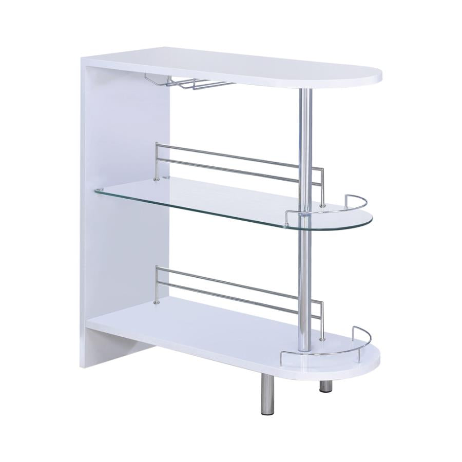 3-tier Bar Table Glossy White and Clear_2