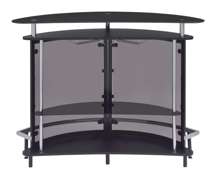 2-tier Bar Unit Black and Chrome_6