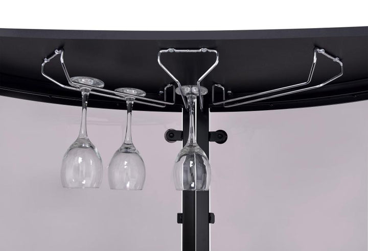 2-tier Bar Unit Black and Chrome_8