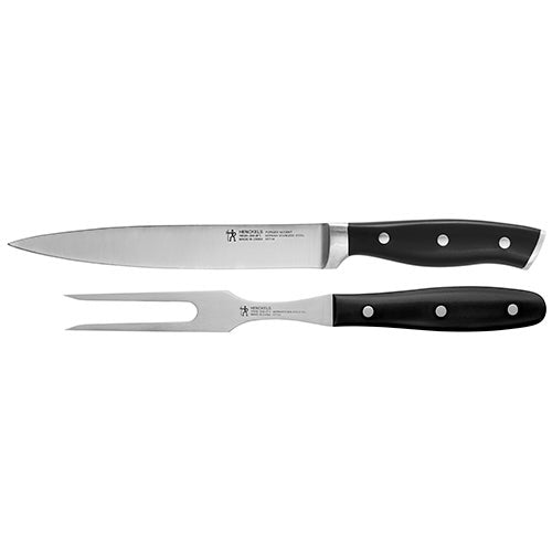 Forged Accent 2pc Carving Set Black_0