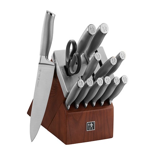 Modernist 14pc Self-Sharpening Knife Block Set_0