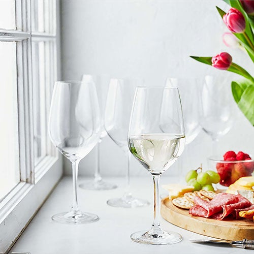 Predicat 6pc Burgundy White Wine Glass Set_0